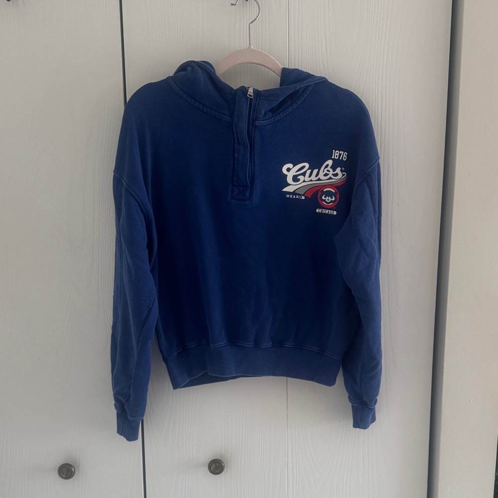 Cubs Women's Blue Hoodie